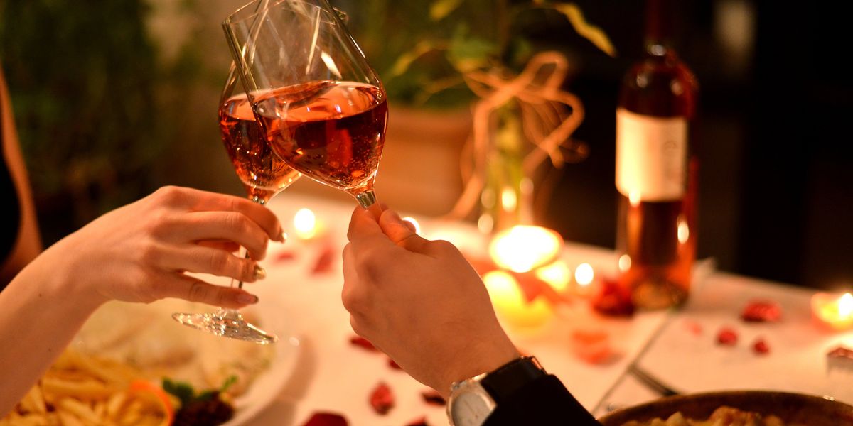 bor vacsora romantikus