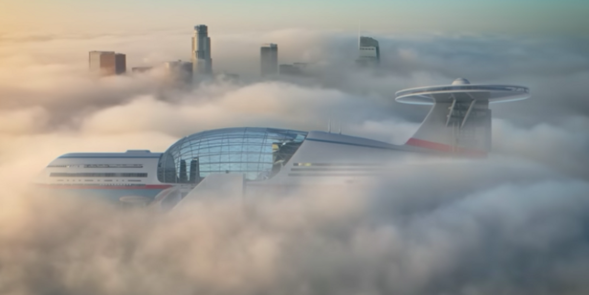 Futurista álom: a végtelenbe repülő szálloda